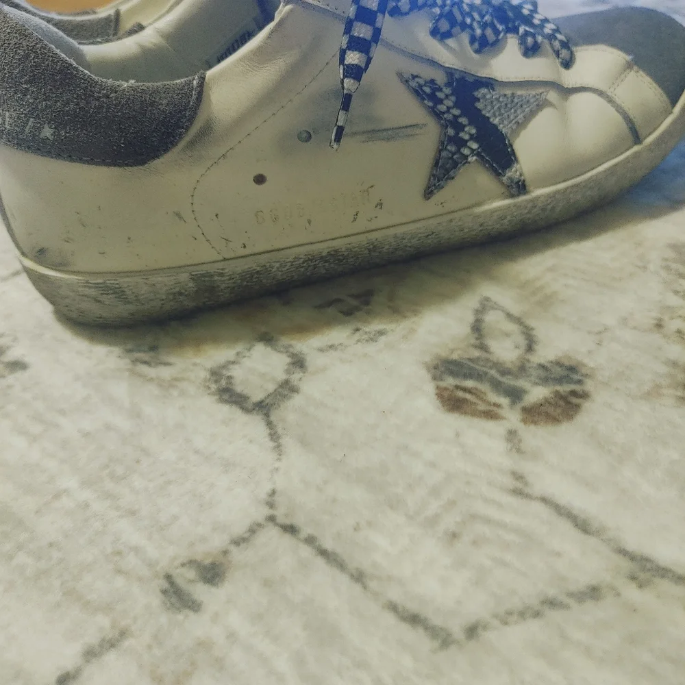 Golden Goose White and Gray Sneakers - Picture 6 of 7